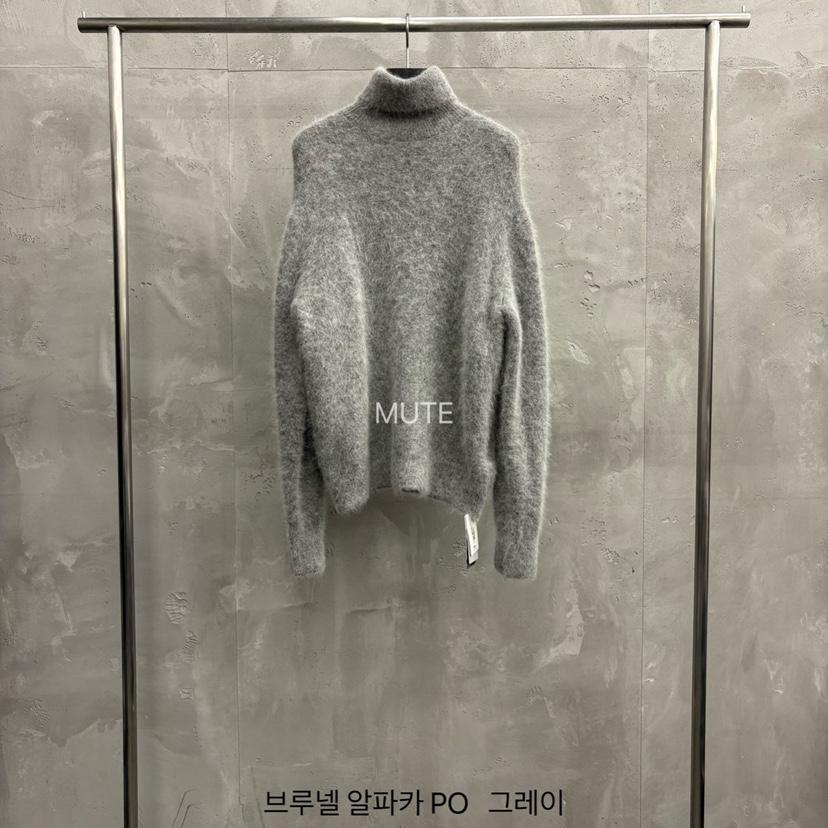 MUTE-P韓國直郵㊣女裝新款休閑熱賣職業人氣真品針織衫羊駝MUTE針織衫圖色2