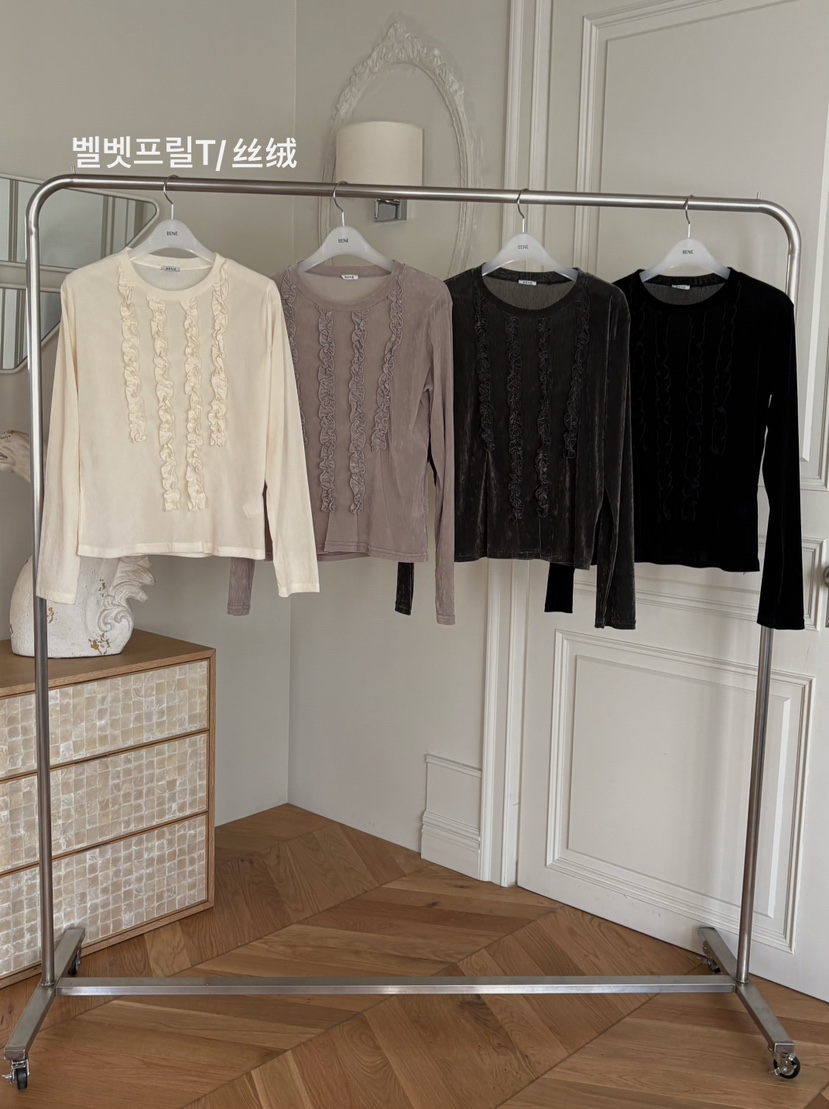 BENE東大門㊣代購女裝新款真品職業推薦熱賣25秋冬休閑長袖T恤BENE長袖T恤