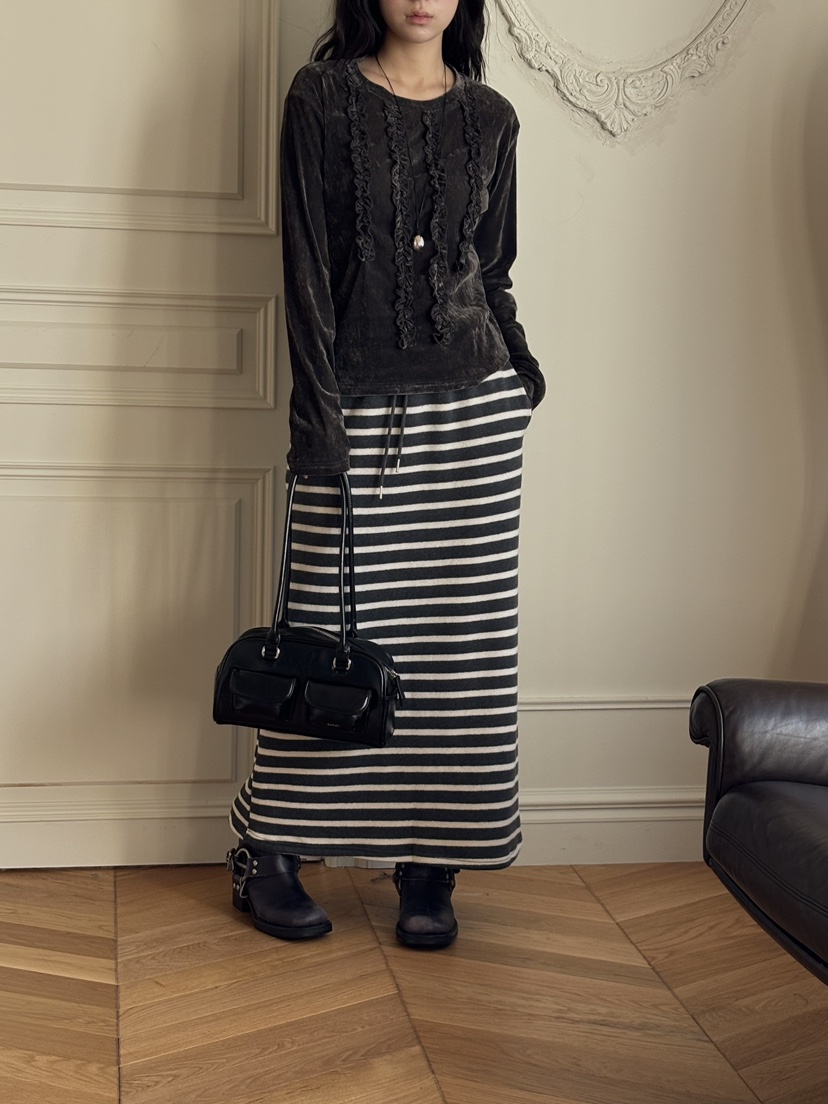 BENE東大門㊣代購女裝新款真品職業推薦熱賣25秋冬休閑長袖T恤BENE長袖T恤圖色2墨色