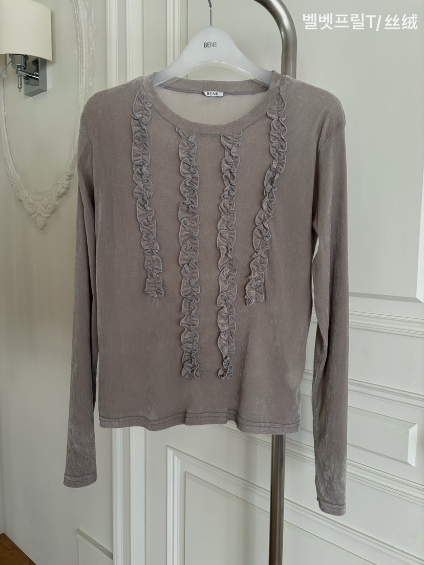 BENE東大門㊣代購女裝新款真品職業推薦熱賣25秋冬休閑長袖T恤BENE長袖T恤圖色3