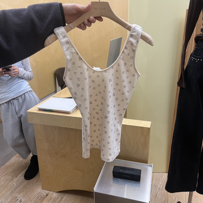 THEPLAN東大門㊣直郵女士新款時尚25秋冬推薦真品休閑吊帶背心THE PLAN吊帶/背心圖色2