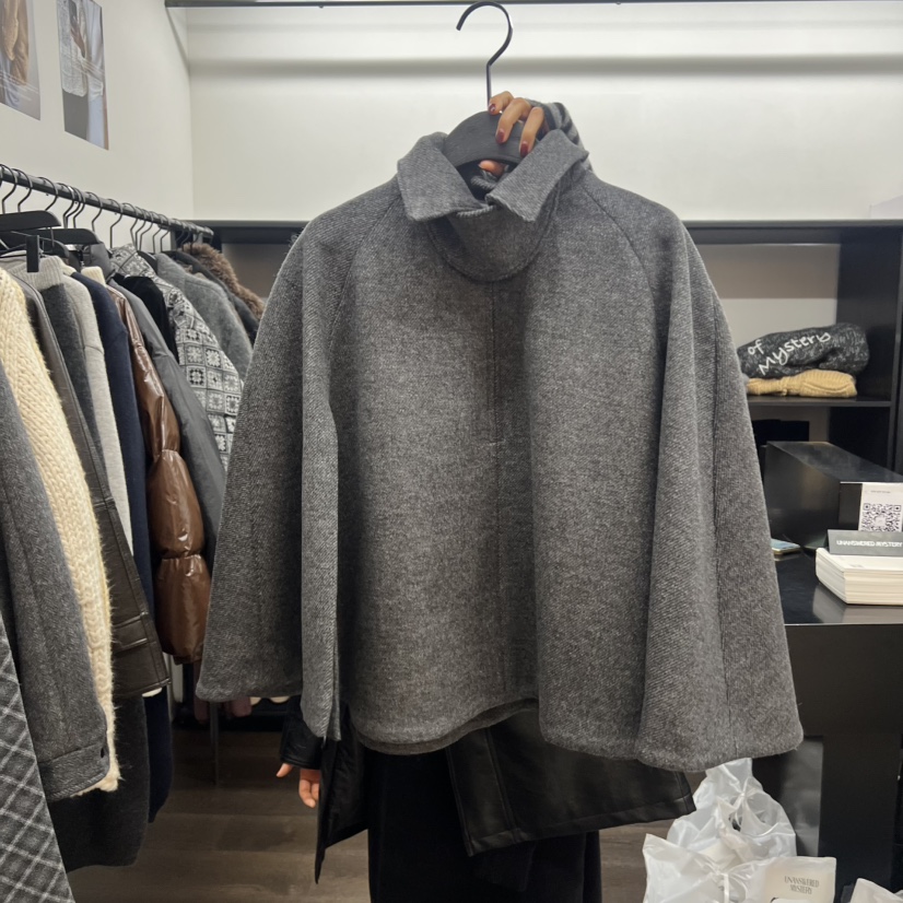 UNANSWERED-MYSTERY東大門㊣直郵女士新品休閑圍巾披肩斗篷UNANSWERED-MYSTERY圍巾/披肩圖色1