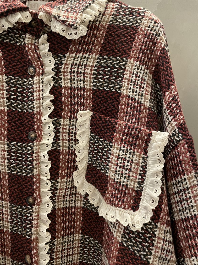 MULCUP東大門㊣直郵女士新款休閑職業25秋冬推薦襯衫蕾絲衫MULCUP襯衫/蕾絲衫