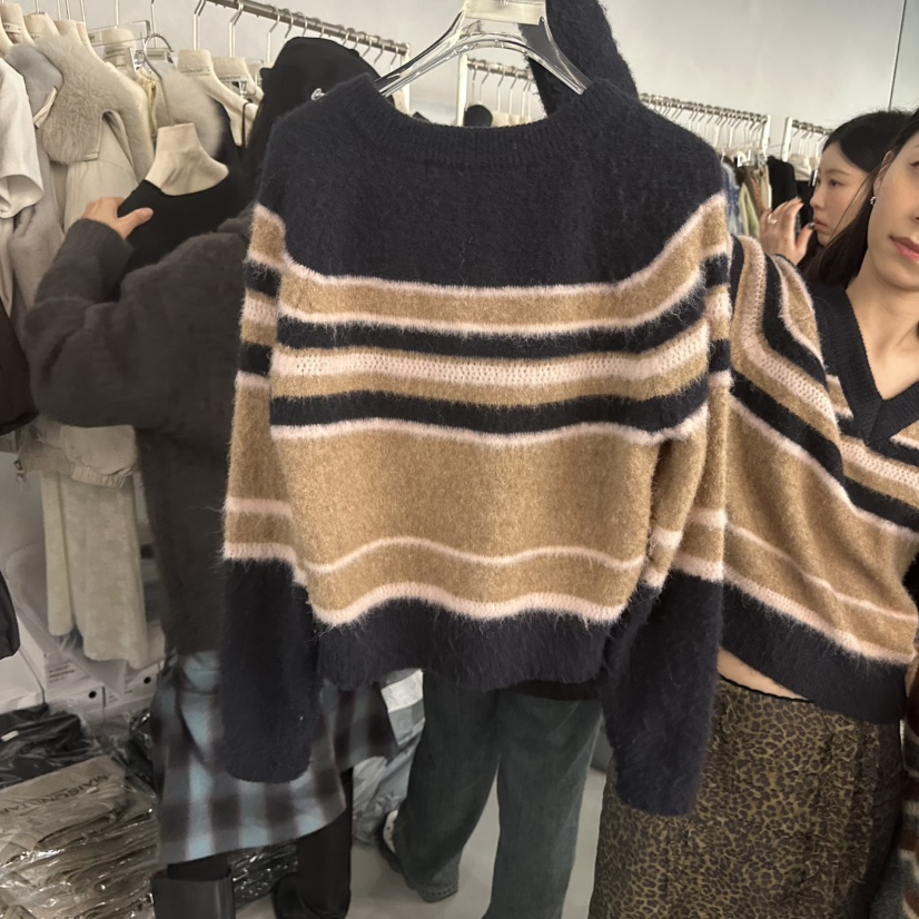 DOUBLE STANDARD/LE SMOKING/MAISONSTAFF韓國直郵㊣女裝新款休閑毛衣MAISONSTAFF毛衣