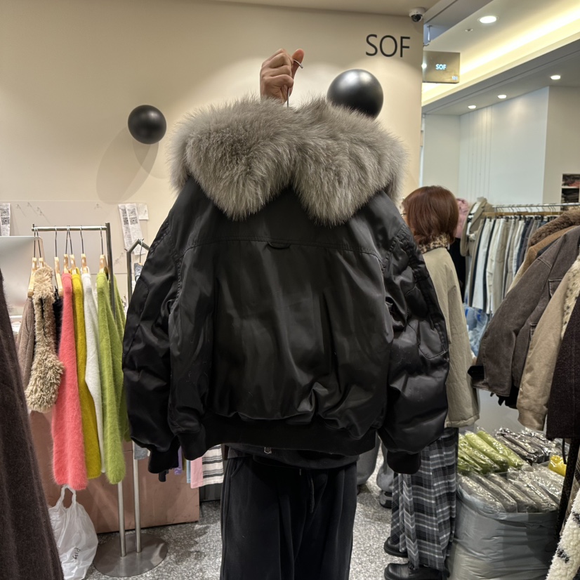 SOF東大門㊣代購女士新款真品熱賣人氣時尚休閑短款羽絨服狐貍SOF短款羽絨服