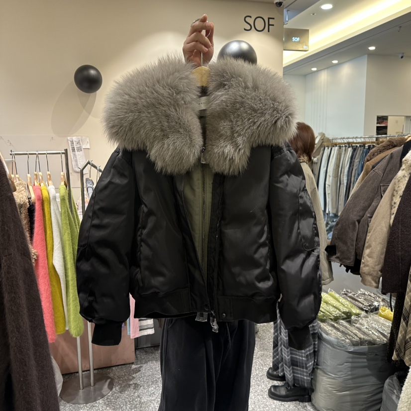 SOF東大門㊣代購女士新款真品熱賣人氣時尚休閑短款羽絨服狐貍SOF短款羽絨服圖色2