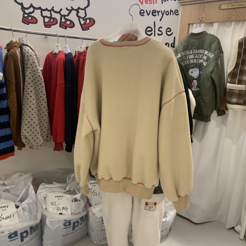 VENTI東大門㊣實拍女士新品職業真品休閑25秋冬推薦衛衣羊毛VENTI衛衣