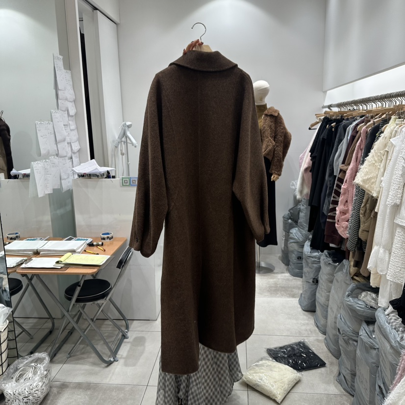 XPARTY韓國直郵㊣女士新品真品25秋冬推薦人氣職業中長款大衣XPARTY中長款大衣