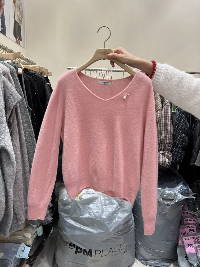 MARIE MARIE東大門㊣代購女士新款推薦熱賣職業針織衫羊毛MARIE MARIE針織衫圖色1