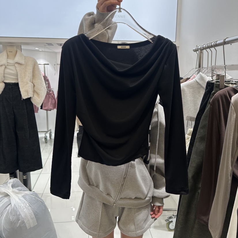 JENNIE東大門㊣實拍女士新款25秋冬真品休閑推薦熱賣長袖T恤JENNIE/VENEFIT長袖T恤圖色3