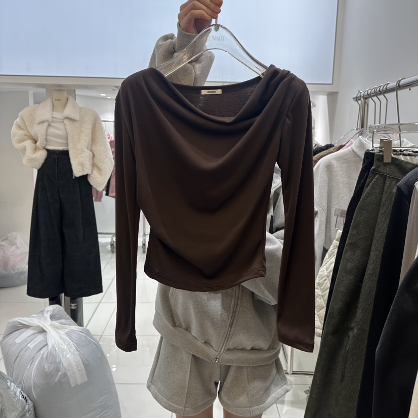 JENNIE東大門㊣實拍女士新款25秋冬真品休閑推薦熱賣長袖T恤JENNIE/VENEFIT長袖T恤圖色4