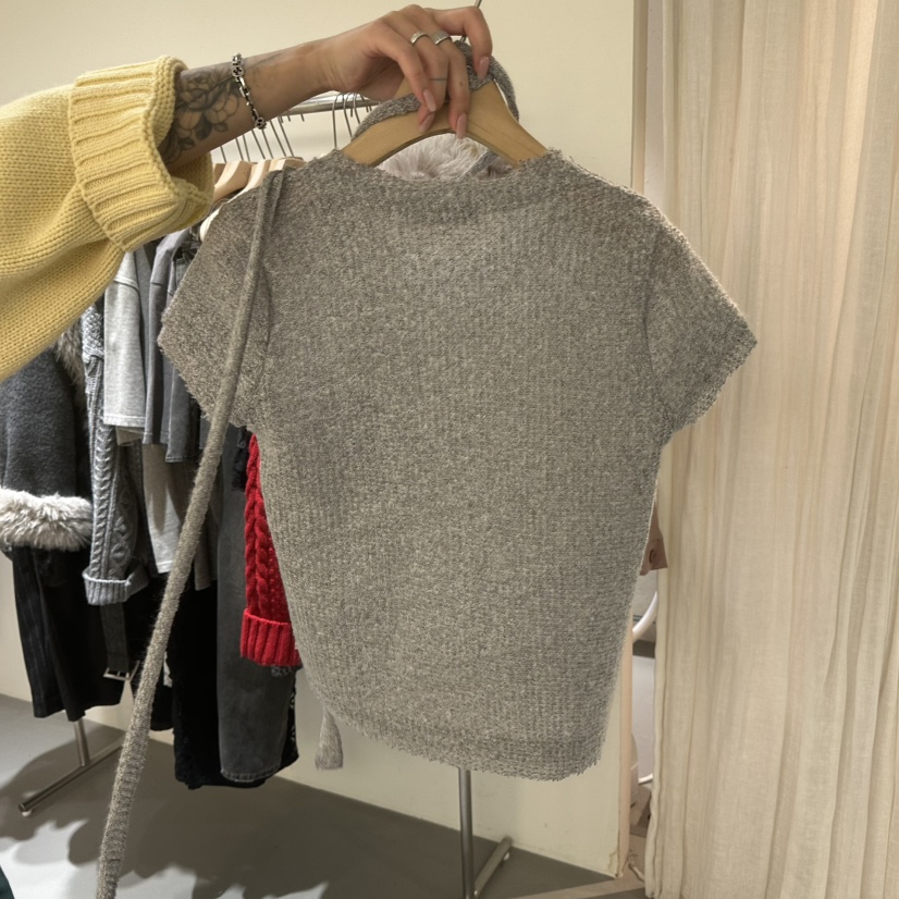 VAULT東大門㊣直郵女士新品25秋冬真品推薦職業休閑T恤含圍巾VAULTT恤