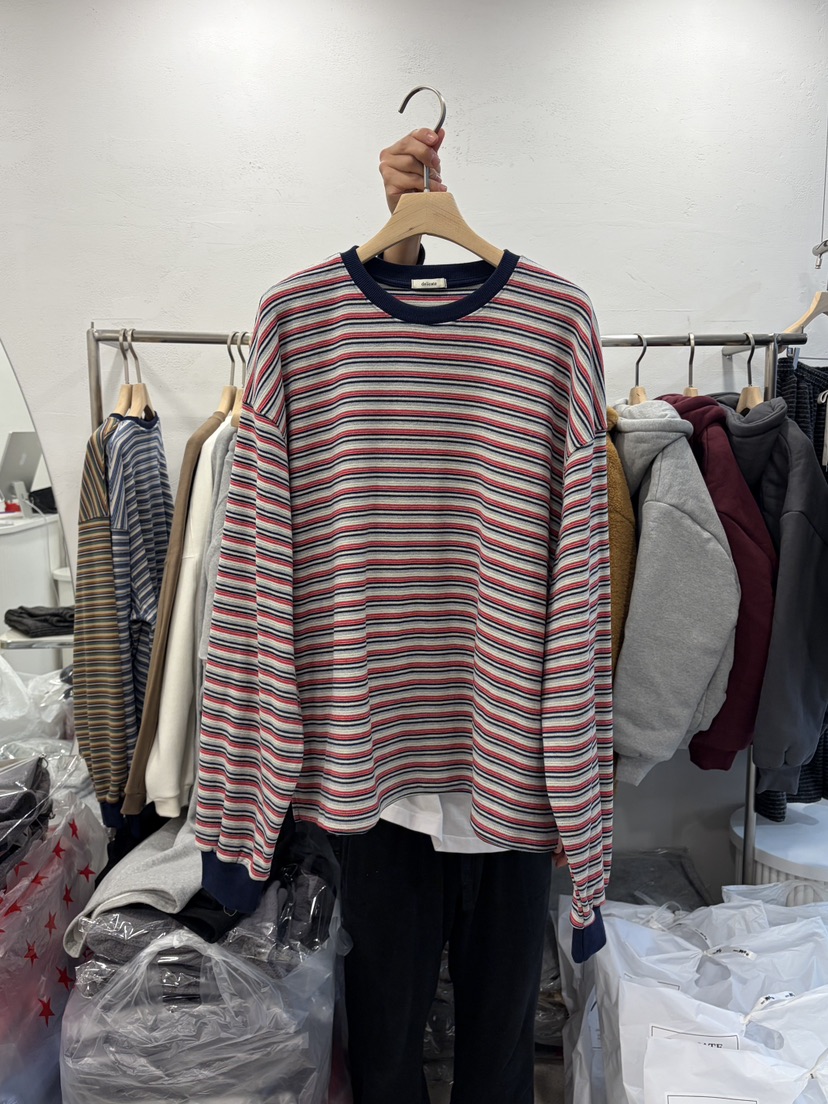 DELICATE韓國直郵㊣女士新款職業休閑熱賣推薦25秋冬長袖T恤DELICATE長袖T恤圖色1