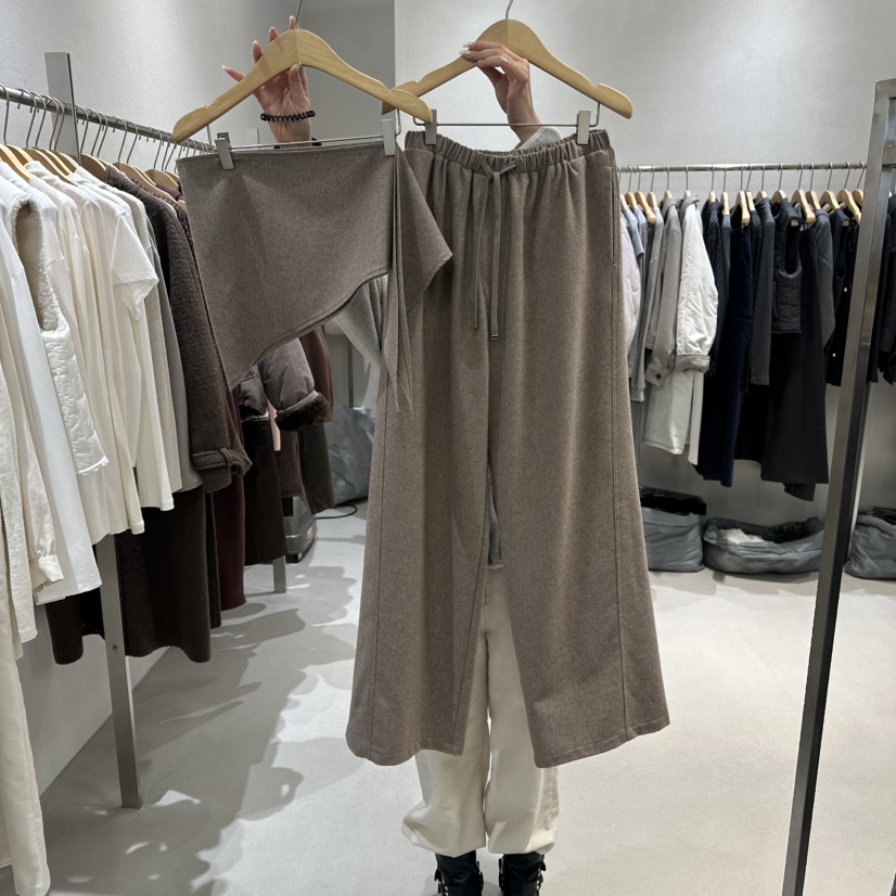 OVU東大門㊣直郵女裝新款休閑25秋冬真品推薦套裝兩件套圍巾OVU套裝圖色1