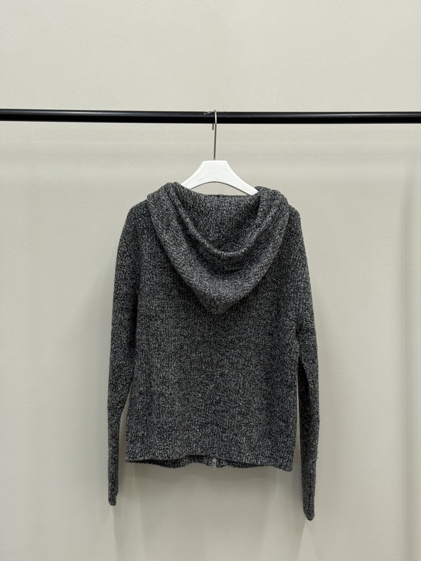 MUCH MORE東大門㊣代購女士新品休閑25秋冬針織衫連帽拉鏈衫MUCH MORE針織衫