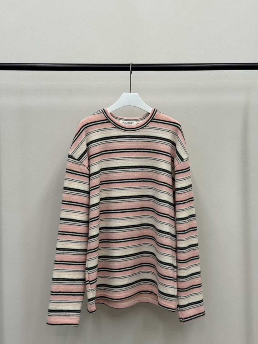 MUCH MORE韓國直郵㊣女士新款休閑時尚25秋冬真品人氣長袖T恤MUCH MORE長袖T恤圖色1
