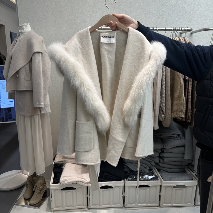 HUMMING BIRD韓國代購㊣女士新款25秋冬職業推薦夾克含腰帶HUMMING BIRD夾克圖色2