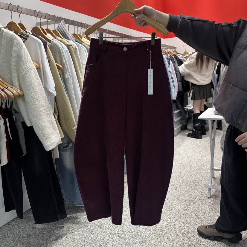 ATPZ韓國代購㊣女裝新品推薦時尚真品休閑職業25秋冬休閑褲ATTENTION PLEAES休閑褲圖色3