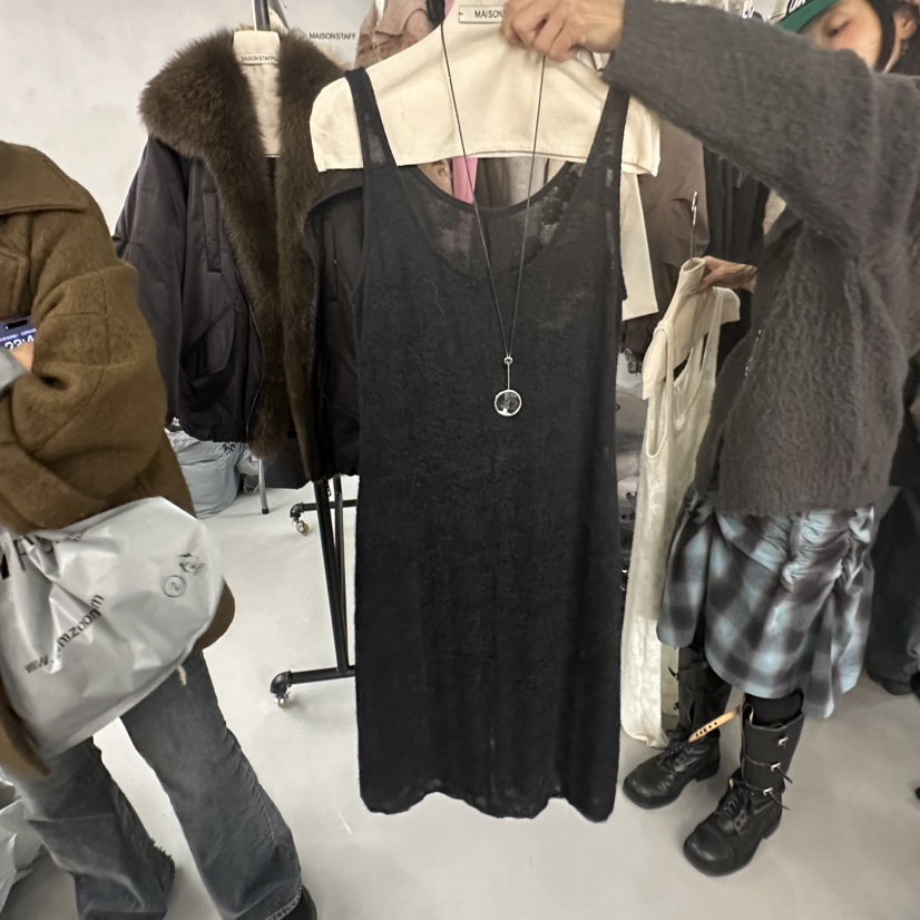 DOUBLE STANDARD/LE SMOKING/MAISONSTAFF東大門㊣實拍女士新品時尚連衣裙不含項鏈MAISONSTAFF連衣裙圖色2