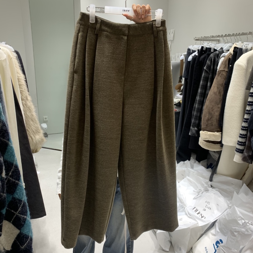 NUESE韓國直郵㊣女裝新款職業時尚推薦熱賣真品休閑25秋冬休閑褲NUESE休閑褲圖色1