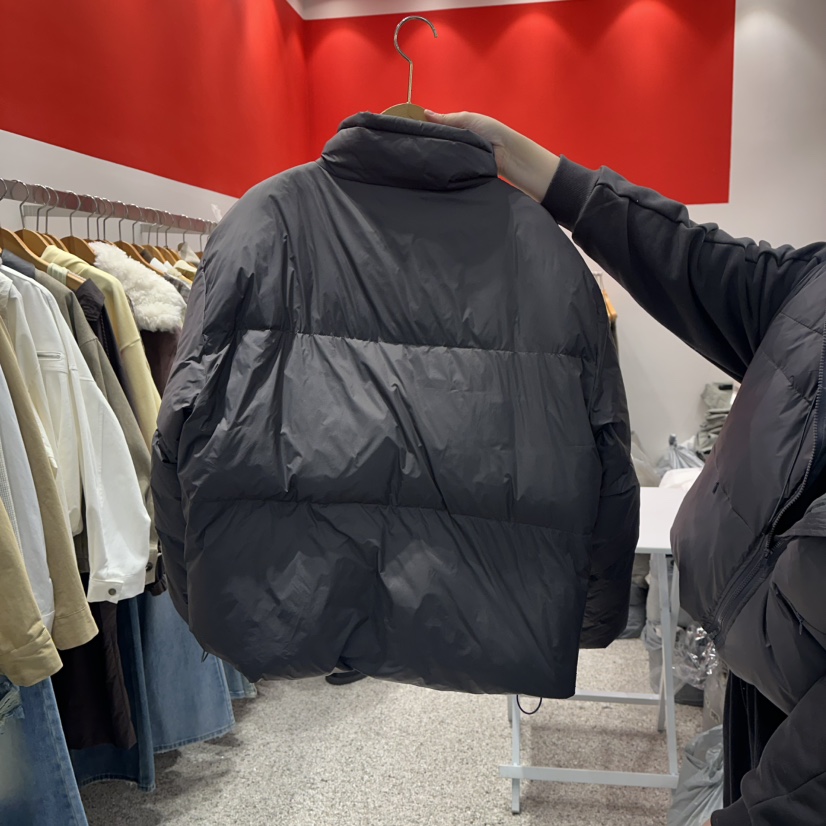 ATPZ韓國直郵㊣女士新款職業人氣真品休閑短款羽絨服填充絨ATTENTION PLEAES短款羽絨服