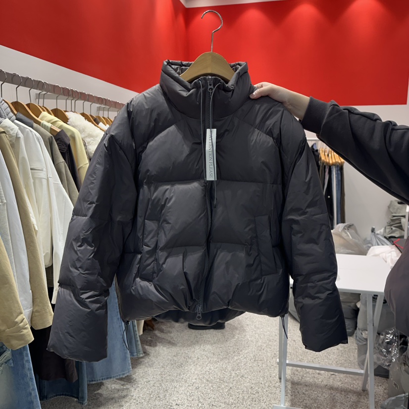 ATPZ韓國直郵㊣女士新款職業人氣真品休閑短款羽絨服填充絨ATTENTION PLEAES短款羽絨服圖色2