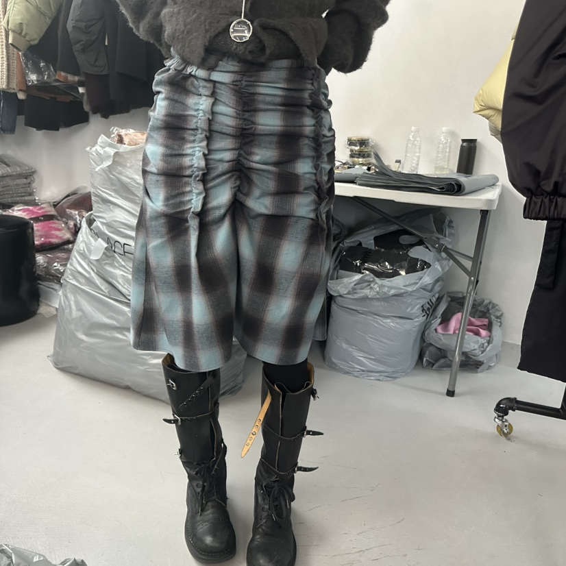 DOUBLE STANDARD/LE SMOKING/MAISONSTAFF韓國直郵㊣女裝新品人氣半身裙中短裙MAISONSTAFF半身裙/中短裙圖色1