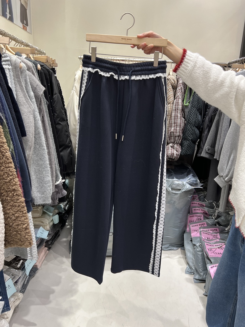 MARIE MARIE東大門㊣代購女士新款職業時尚25秋冬熱賣休閑褲MARIE MARIE休閑褲圖色2深藍色