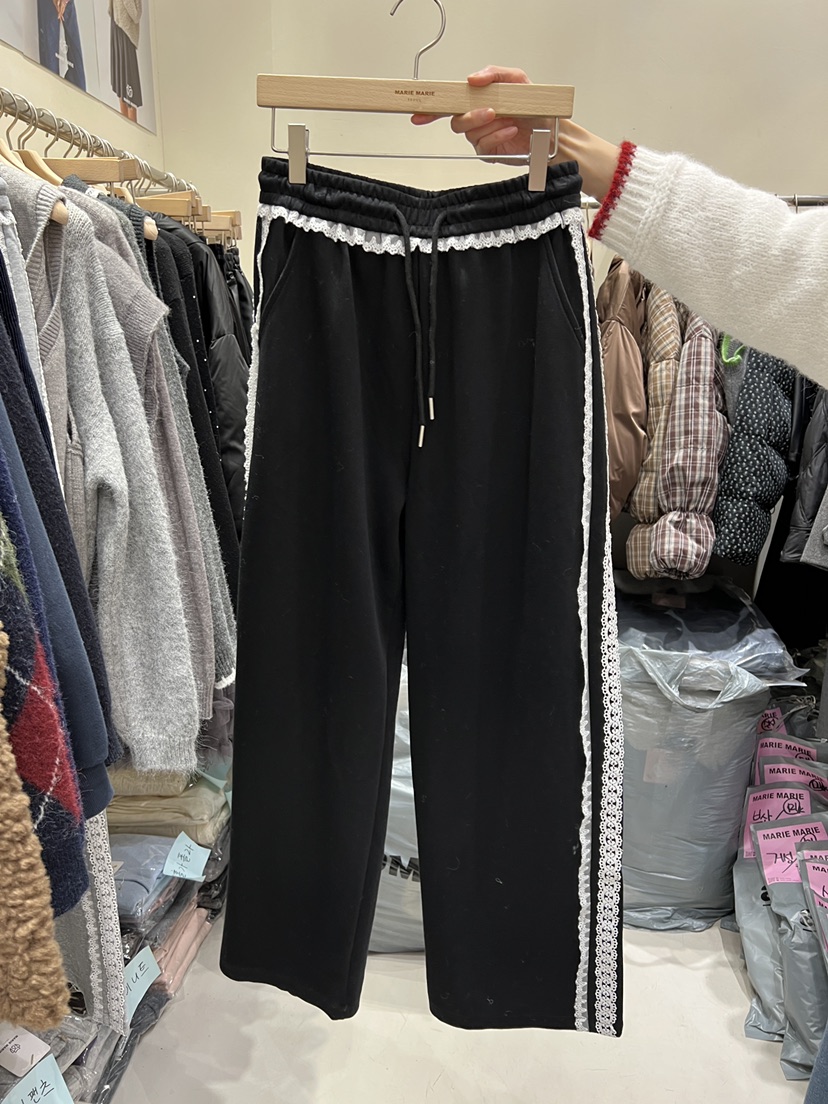 MARIE MARIE東大門㊣代購女士新款職業時尚25秋冬熱賣休閑褲MARIE MARIE休閑褲圖色3黑色