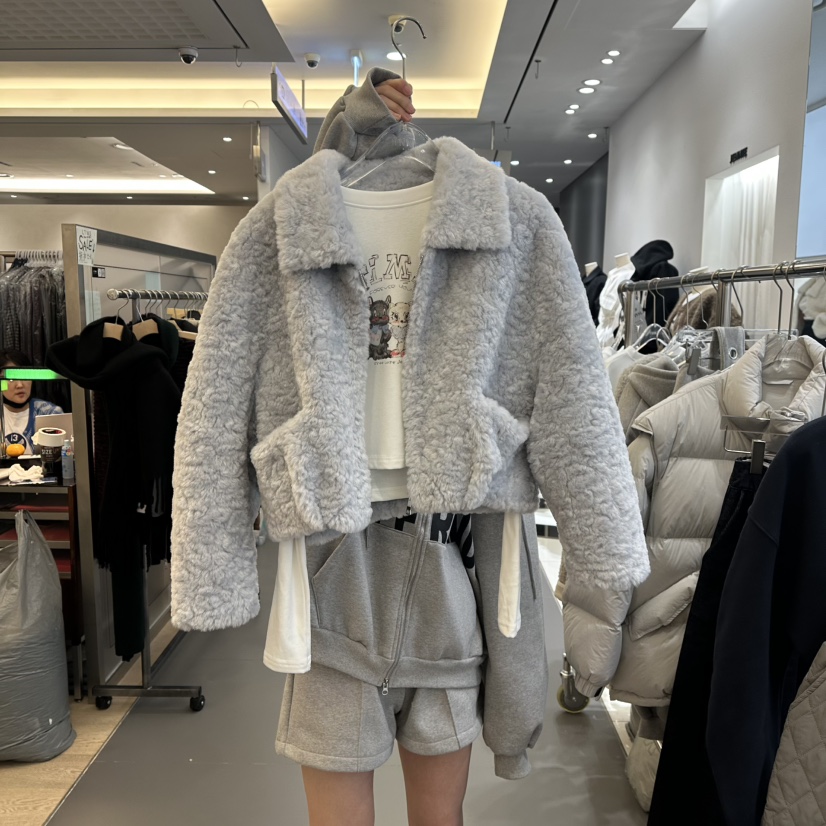 JENNIE韓國直郵㊣女裝新款職業時尚人氣休閑真品25秋冬短款大衣JENNIE/VENEFIT短款大衣圖色3