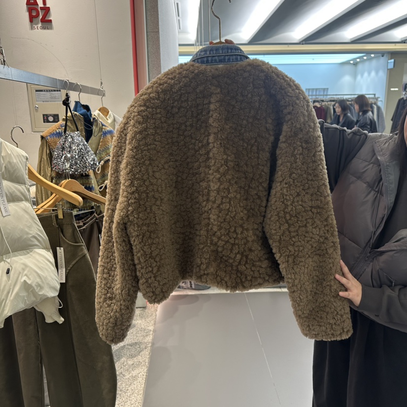 ATPZ東大門㊣直郵女裝新款休閑推薦真品熱賣短款棉服假兩件ATTENTION PLEAES短款棉服