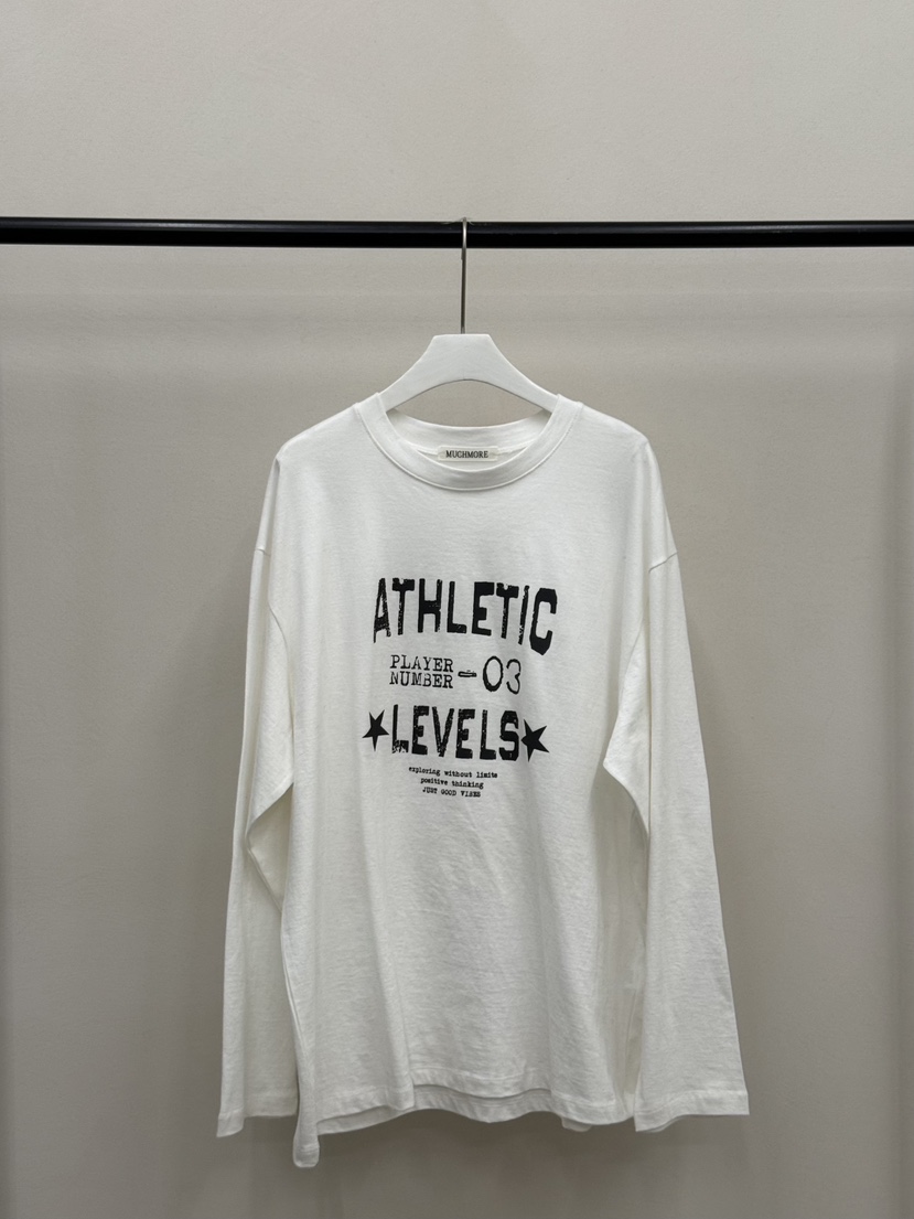 MUCH MORE韓國代購㊣女士新品休閑真品熱賣推薦時尚長袖T恤MUCH MORE長袖T恤圖色1