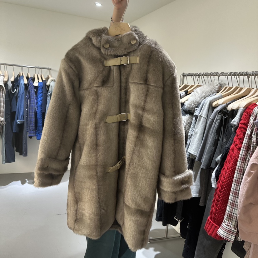 VAULT東大門㊣實拍女士新品真品熱賣時尚職業推薦中長款大衣VAULT中長款大衣圖色2