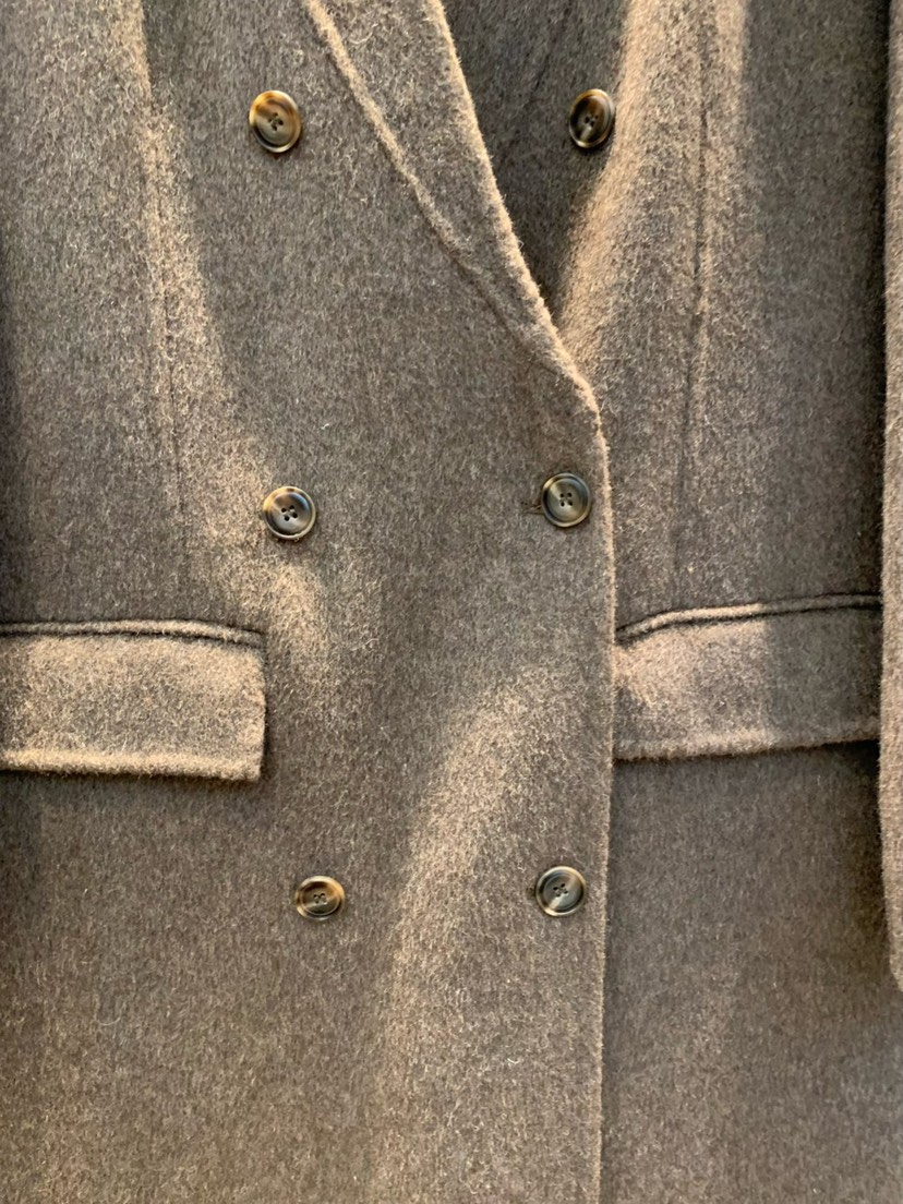 THE SIL韓國直郵㊣女士新款真品人氣休閑中長款大衣手工長款THE SIL/1 2ILLY中長款大衣