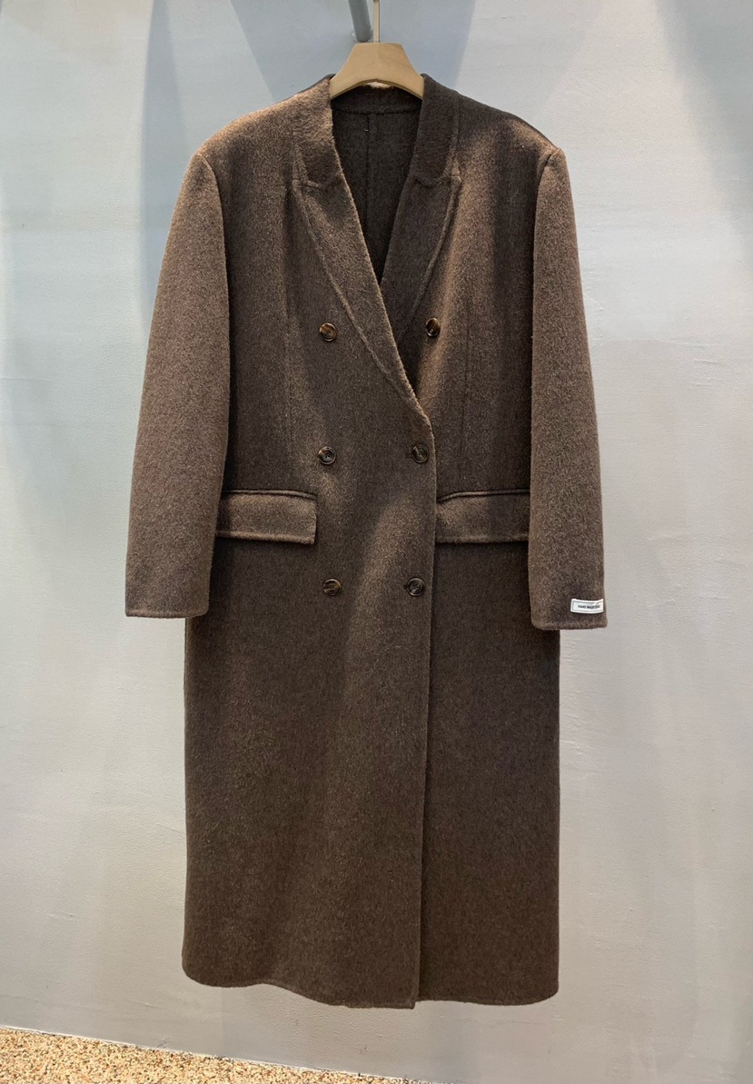 THE SIL韓國直郵㊣女士新款真品人氣休閑中長款大衣手工長款THE SIL/1 2ILLY中長款大衣圖色2