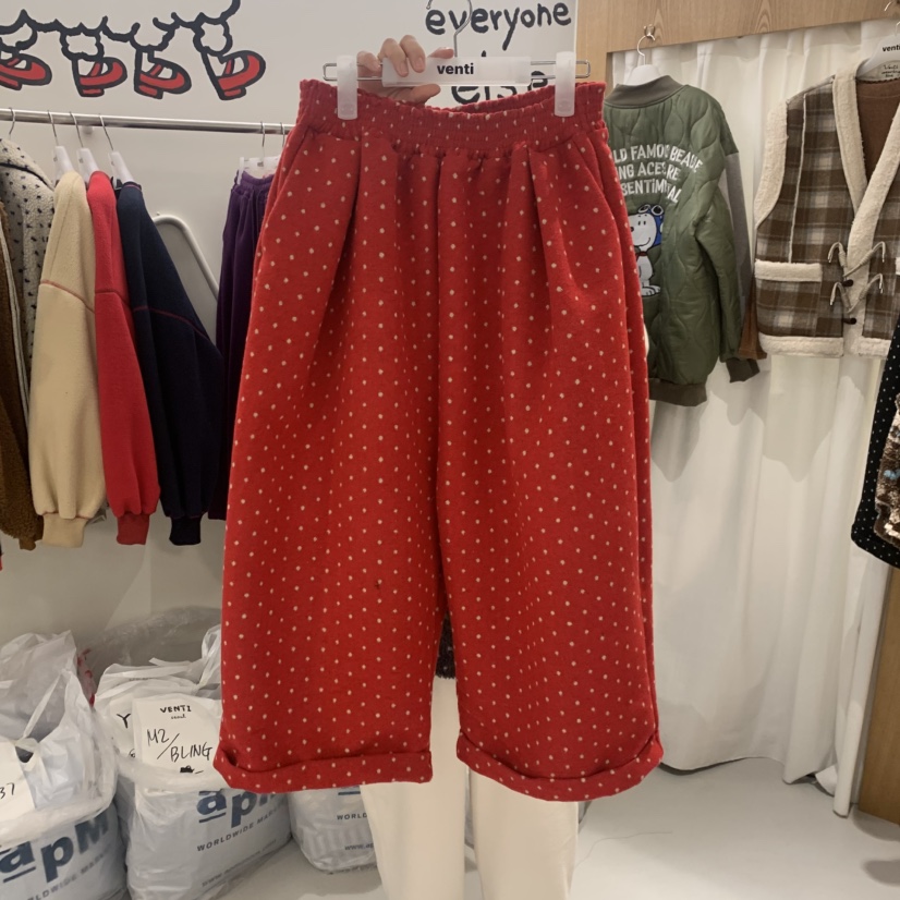VENTI東大門㊣代購女裝新款真品人氣25秋冬休閑熱賣休閑褲絨VENTI休閑褲圖色1