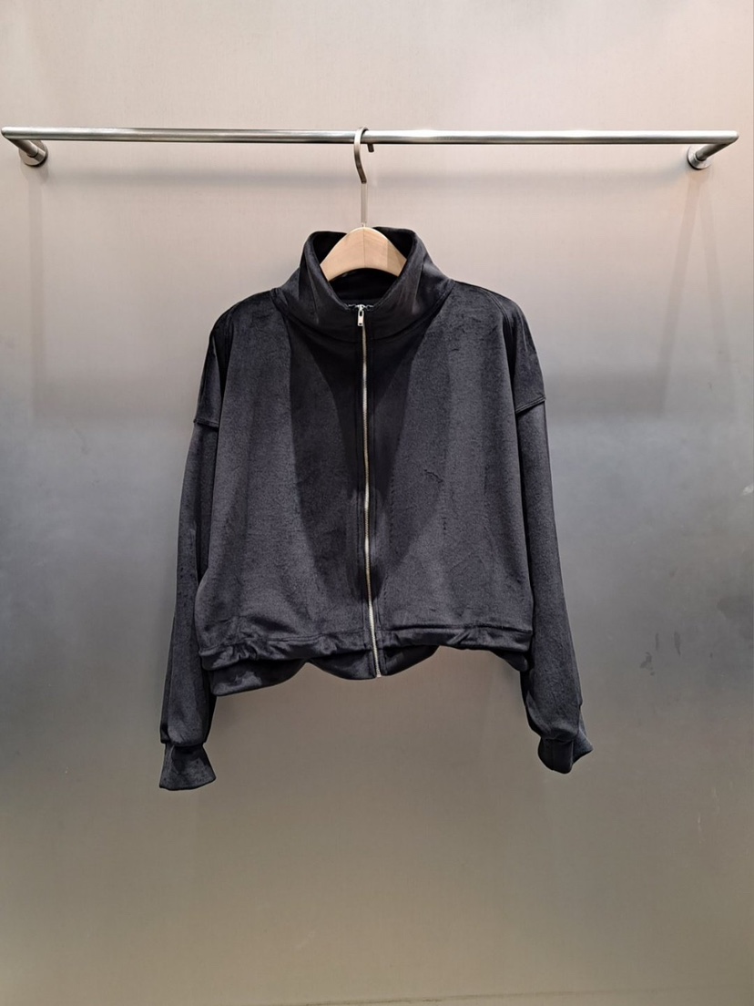 THE SIL韓國直郵㊣女裝新款真品時尚25秋冬熱賣夾克拉鏈貂皮THE SIL/1 2ILLY夾克圖色1