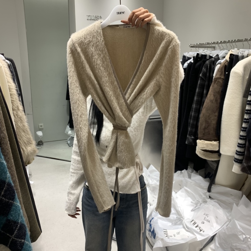 NUESE韓國直郵㊣女裝新款人氣時尚25秋冬真品推薦職業針織衫NUESE針織衫圖色1