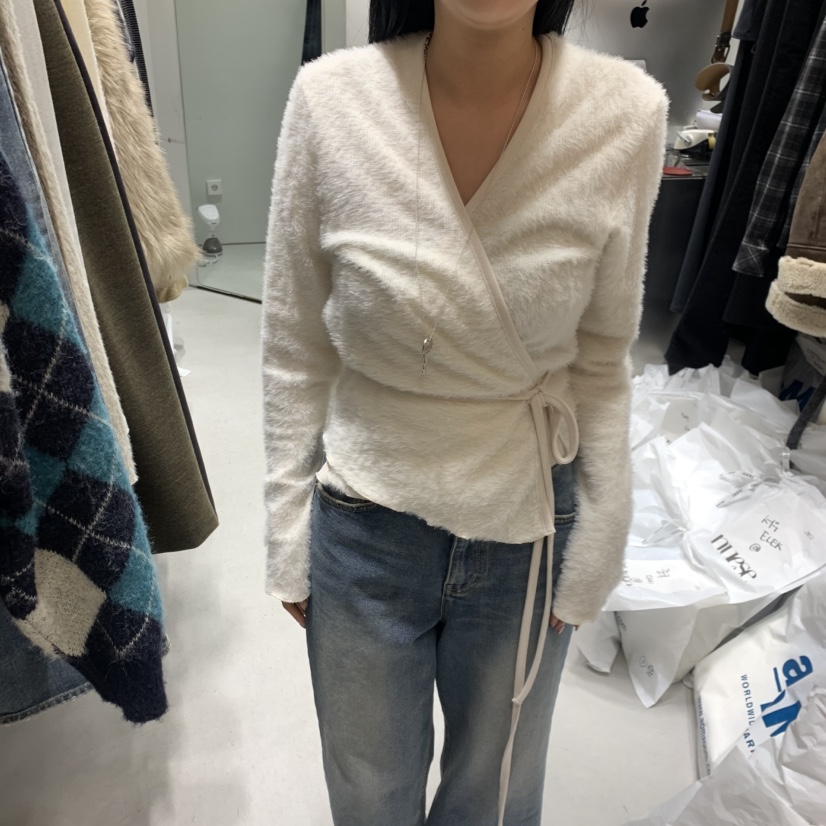 NUESE韓國直郵㊣女裝新款人氣時尚25秋冬真品推薦職業針織衫NUESE針織衫圖色3