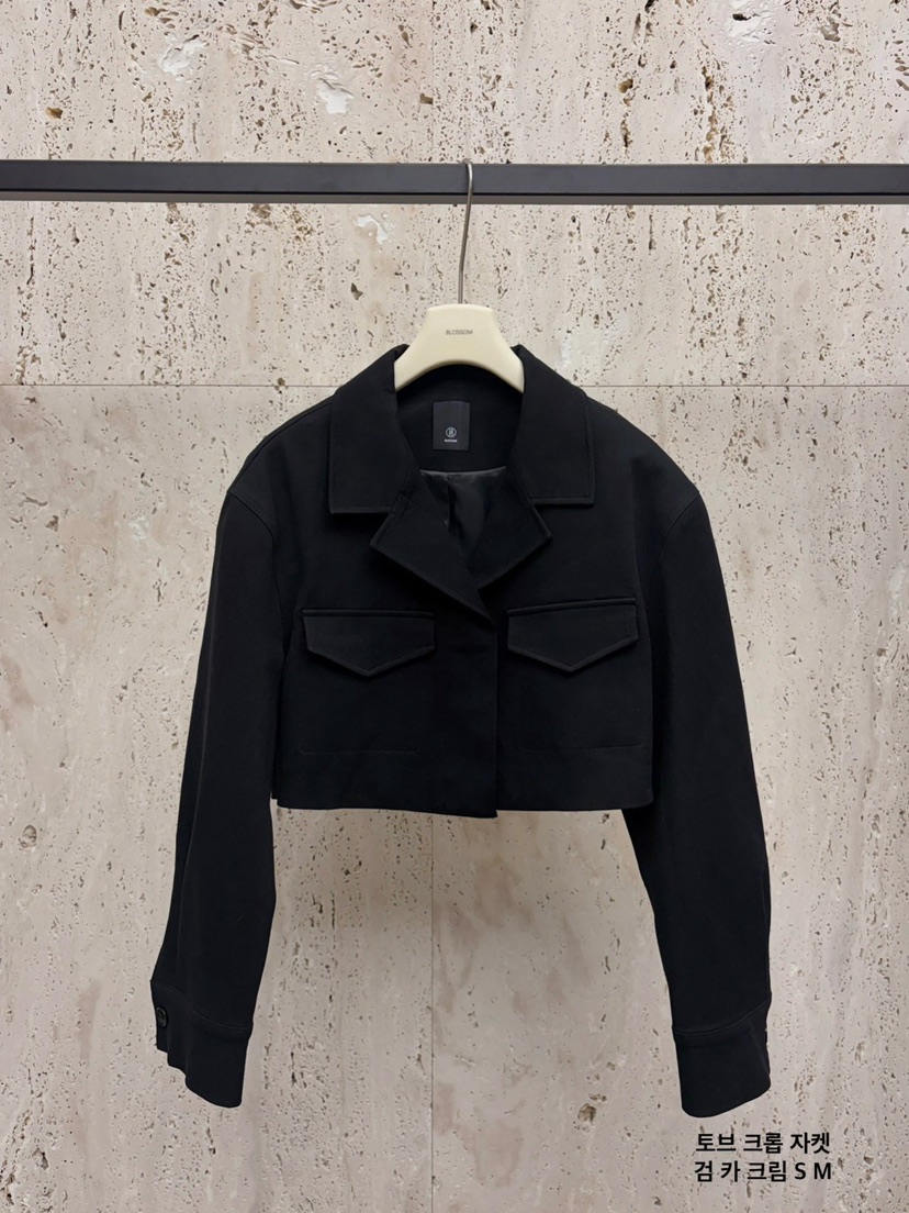 BLOSSOM韓國直郵㊣女裝新品真品休閑25秋冬推薦熱賣夾克短款BLOSSOM夾克圖色3