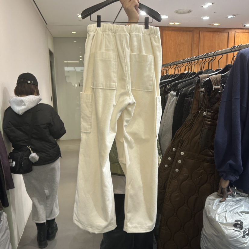 GARMENT-P韓國直郵㊣女裝新品時尚真品職業休閑休閑褲天鵝絨GARMENT休閑褲