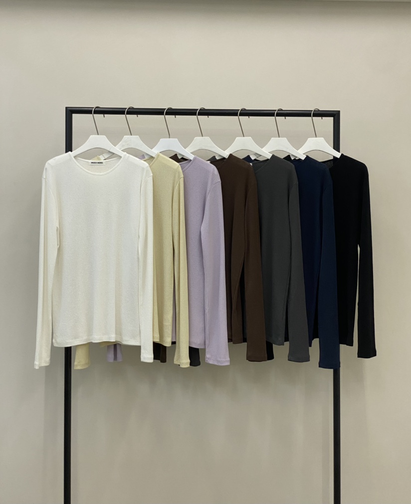 MUCH MORE韓國直郵㊣女裝新品人氣熱賣休閑職業25秋冬長袖T恤MUCH MORE長袖T恤