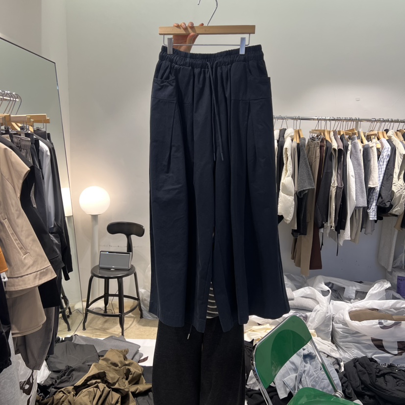 EYEFUL-Q韓國代購㊣女士新品熱賣25秋冬時尚人氣推薦休閑褲eyeful休閑褲圖色1