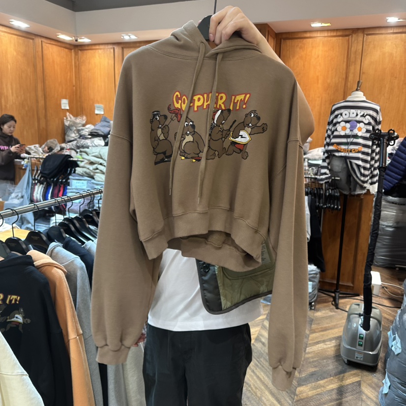 GARMENT-P東大門㊣直郵女裝新款真品時尚休閑職業衛衣加絨GARMENT衛衣圖色2