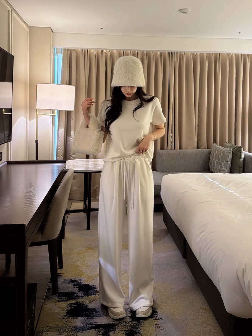 CLOTH韓國代購㊣女士新品熱賣休閑時尚職業人氣休閑褲加絨貂皮CLOTH休閑褲