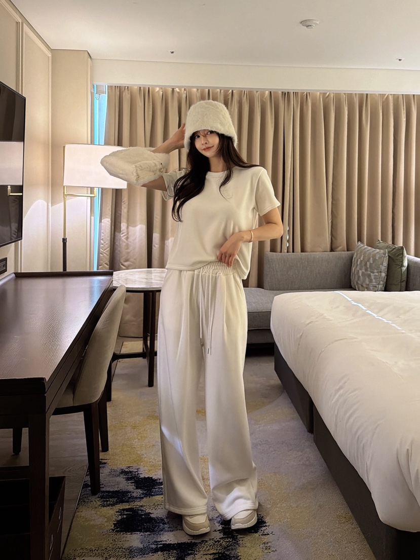 CLOTH韓國代購㊣女士新品熱賣休閑時尚職業人氣休閑褲加絨貂皮CLOTH休閑褲