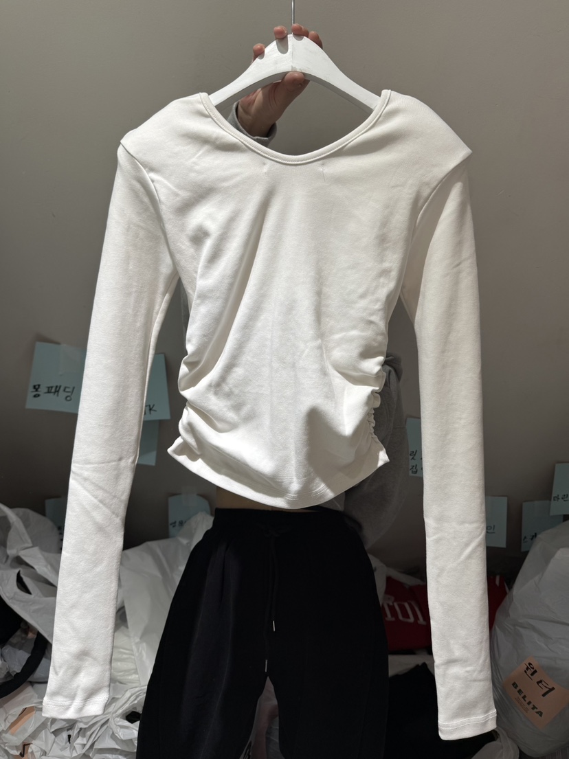 BELITA-L韓國代購㊣女士新品25秋冬時尚休閑推薦人氣長袖T恤BELITA-L長袖T恤