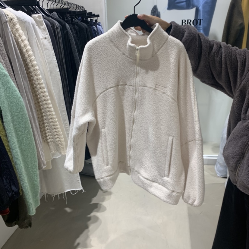 BROT東大門㊣直郵女裝新款熱賣時尚推薦真品25秋冬衛衣抓絨BROT衛衣圖色1