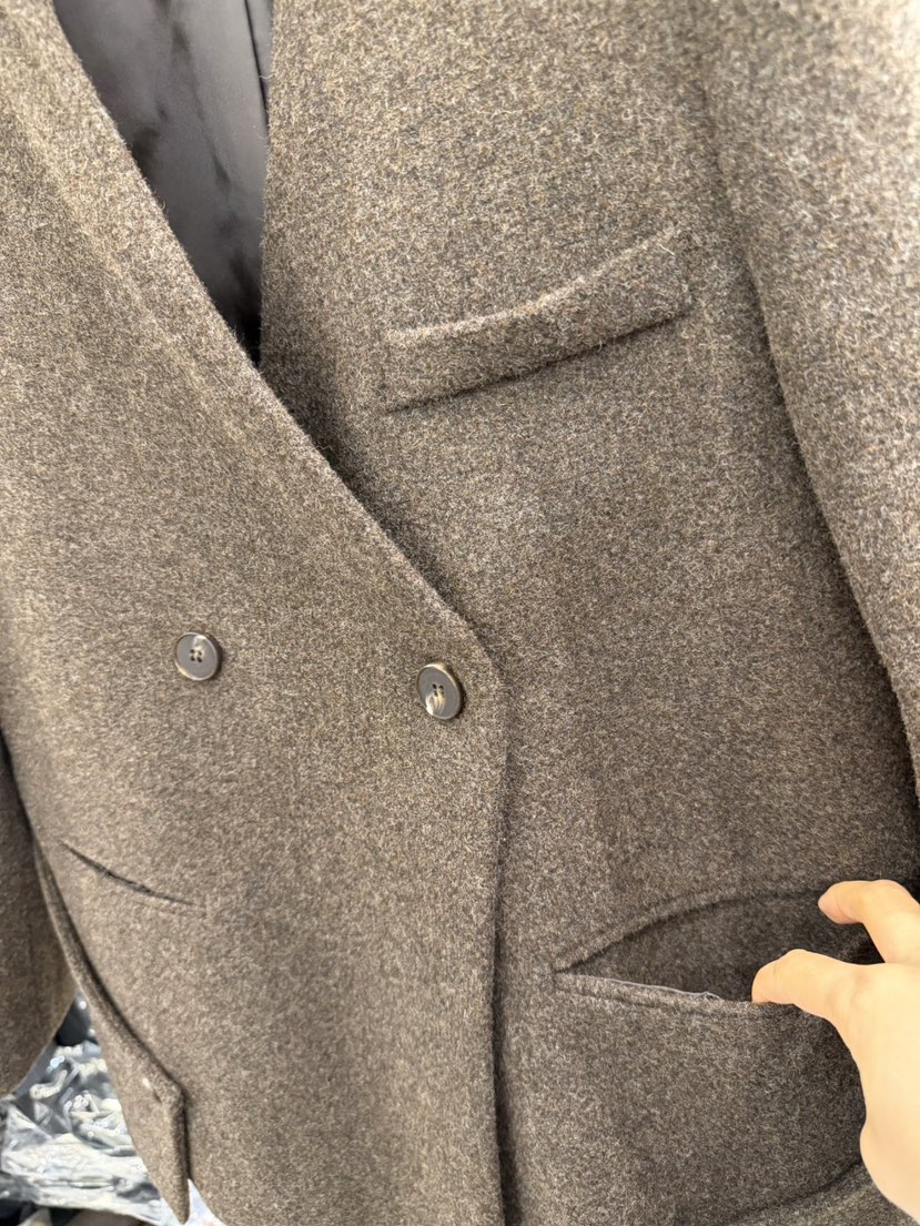 THE SIL韓國代購㊣女士新品職業時尚熱賣真品短款大衣抓絨THE SIL/1 2ILLY短款大衣