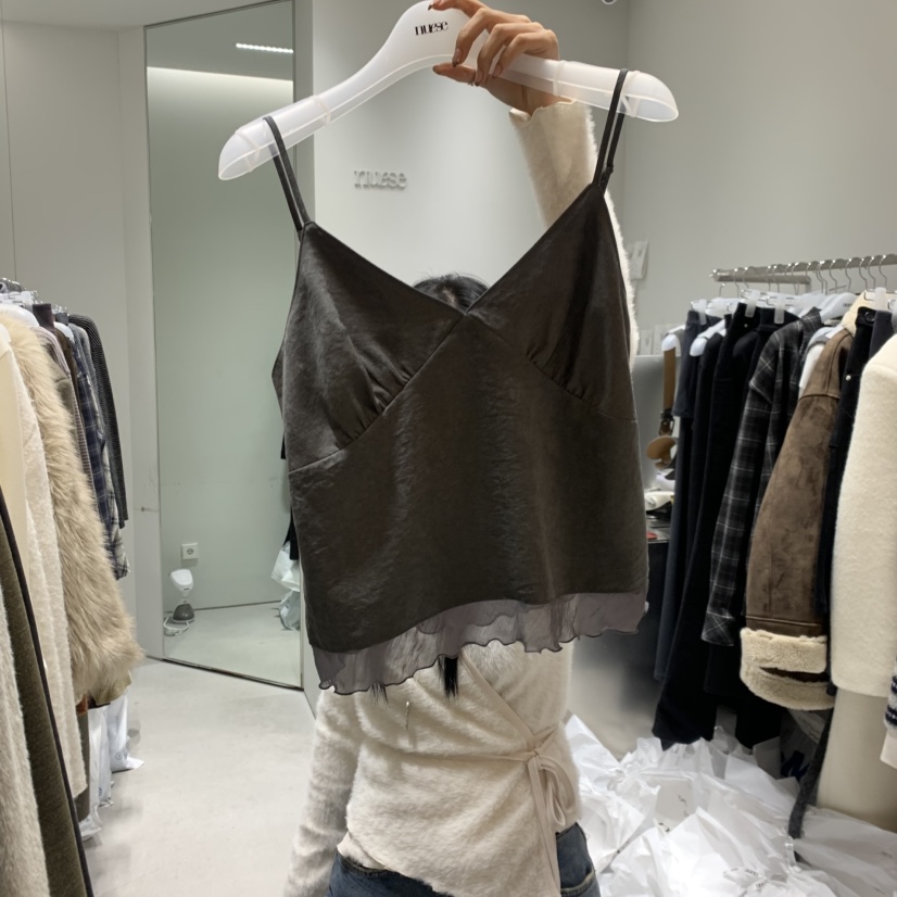 NUESE東大門㊣代購女士新品25秋冬推薦時尚職業熱賣吊帶背心NUESE吊帶/背心圖色3